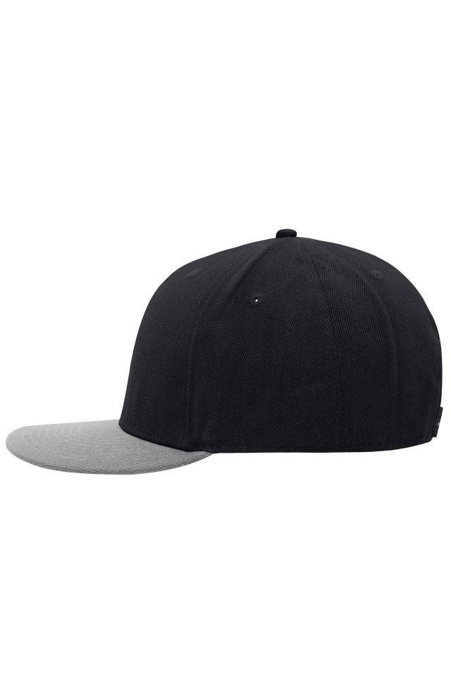 6 Panel Pro Cap Style Cap mit Streetstyle Charakter schwarz/grau, Gr. one size