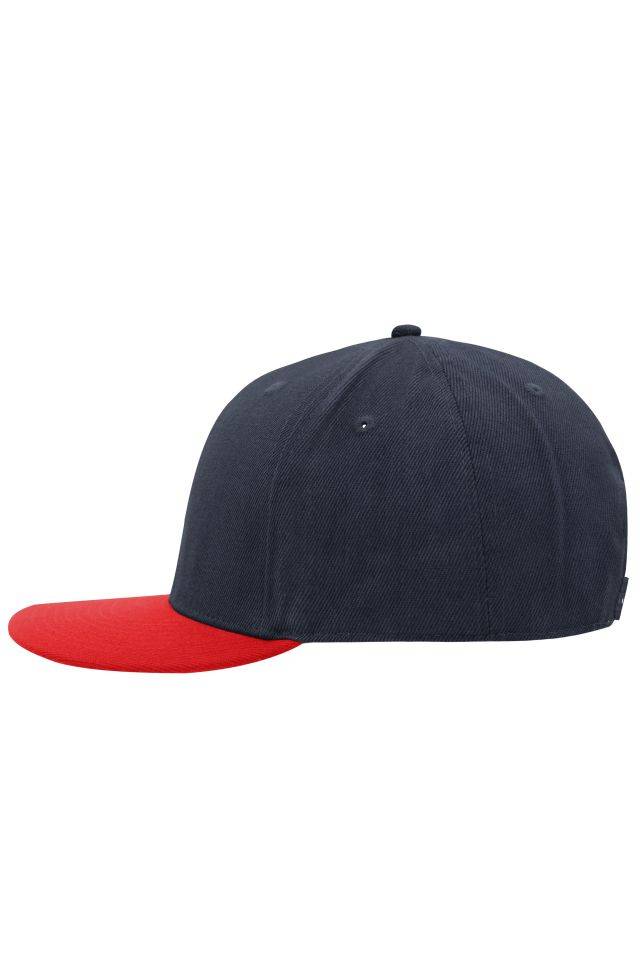 6 Panel Pro Cap Style Cap mit Streetstyle Charakter rot/blau, Gr. one size