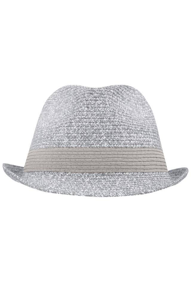 Melange Hat Hut in sommerlich frischen Melange-Farben grau, Gr. S/M