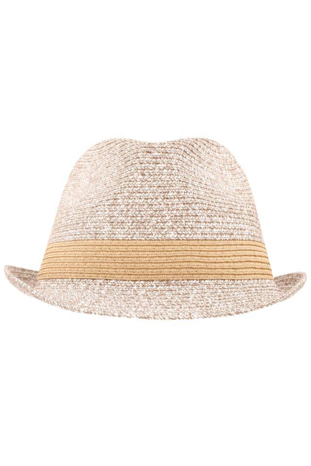 Melange Hat Hut in sommerlich frischen Melange-Farben braun, Gr. S/M