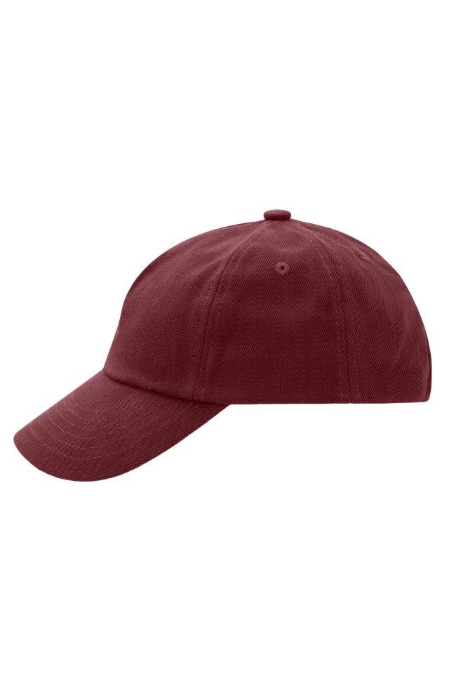 5 Panel Kids' Cap Trendiges Kinder Cap mit großem Schild rot/weinrot, Gr. one size