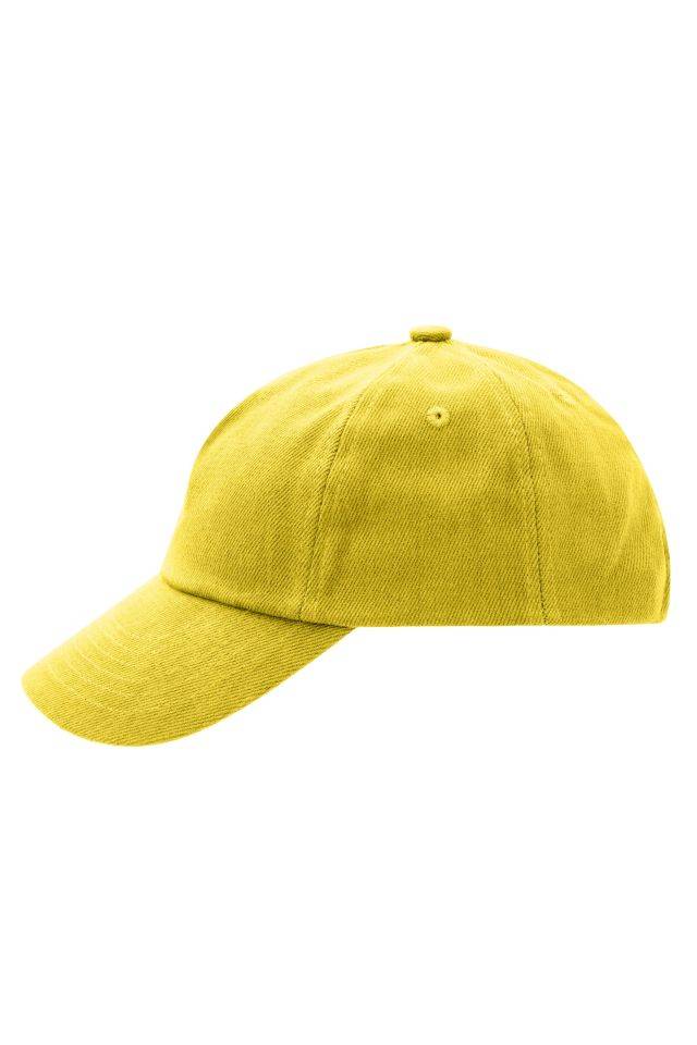 5 Panel Kids' Cap Trendiges Kinder Cap mit großem Schild gelb, Gr. one size