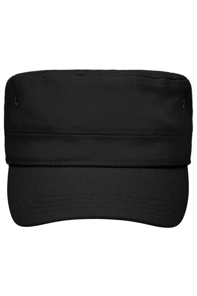 Military Cap for Kids Trendige Cap im Military-Stil aus robuster Baumwolle schwarz, Gr. one size