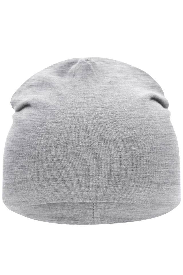Jersey Beanie Aus hochwertigem Single-Jersey grau, Gr. one size