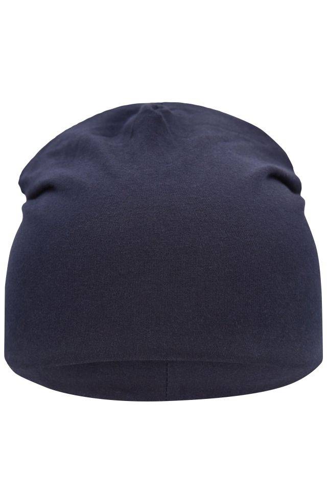 Jersey Beanie Aus hochwertigem Single-Jersey blau, Gr. one size