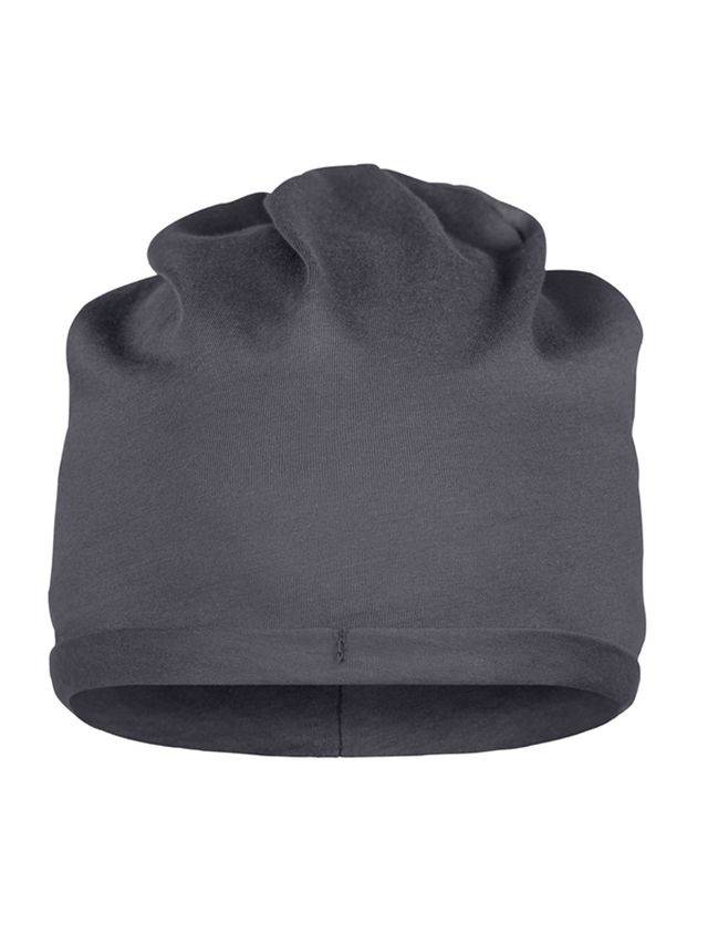 Bio Cotton Beanie Modische Mütze im legeren Stil grau, Gr. one size
