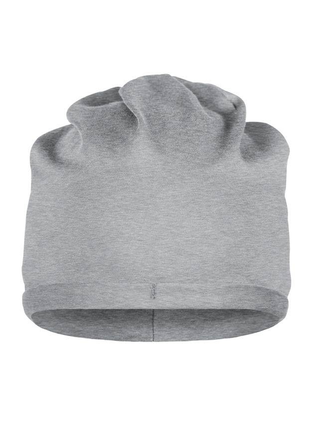 Bio Cotton Beanie Modische Mütze im legeren Stil grau, Gr. one size