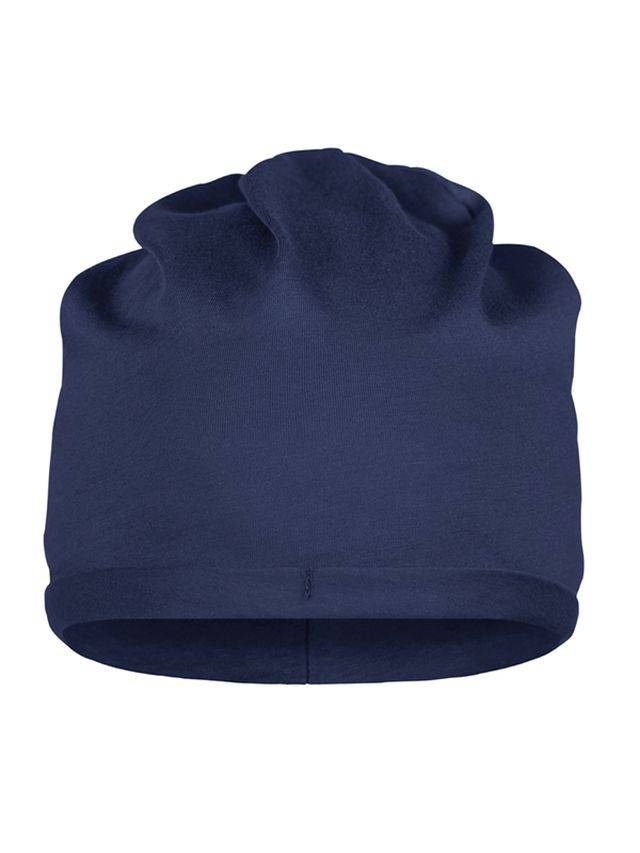 Bio Cotton Beanie Modische Mütze im legeren Stil blau, Gr. one size