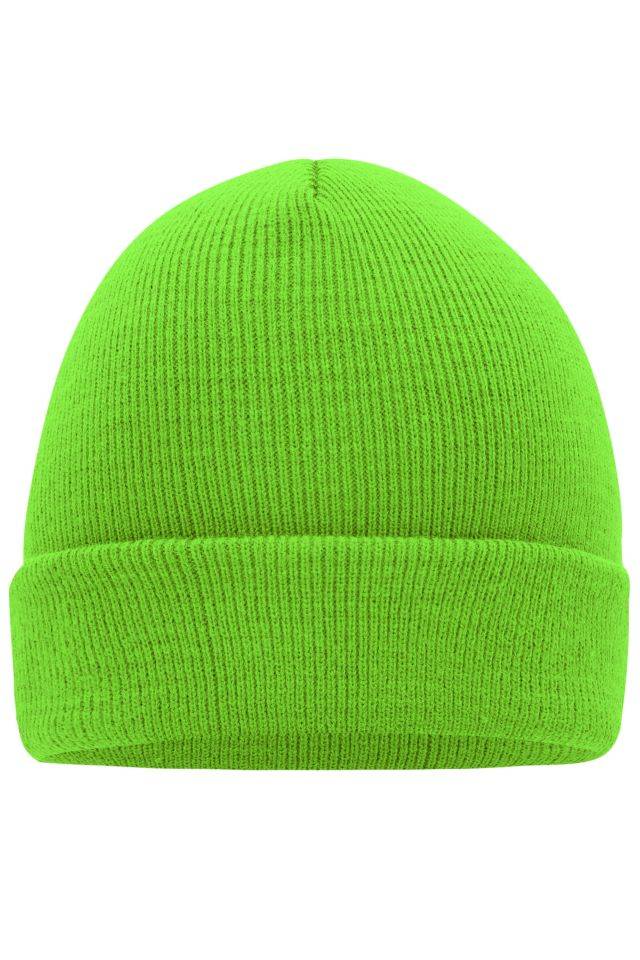 Knitted Cap Klassische Strickmütze in vielen Farben grün/neon, Gr. one size