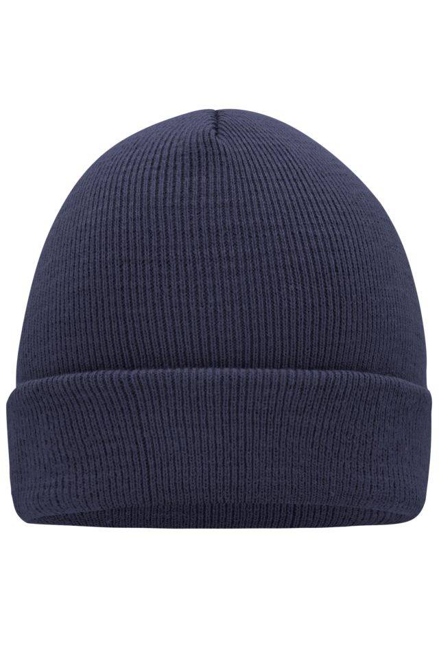 Knitted Cap Klassische Strickmütze in vielen Farben blau, Gr. one size