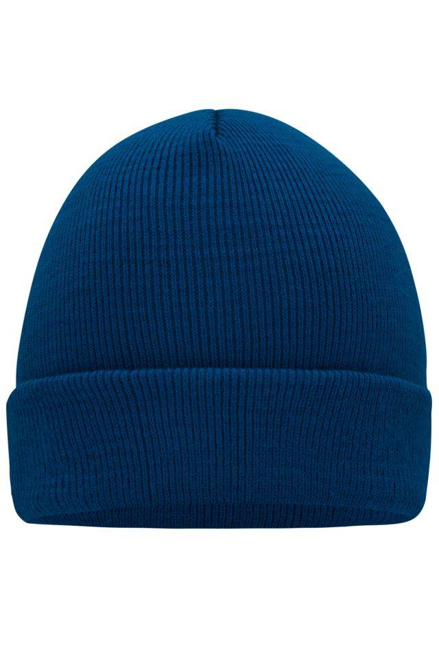 Knitted Cap Klassische Strickmütze in vielen Farben blau, Gr. one size
