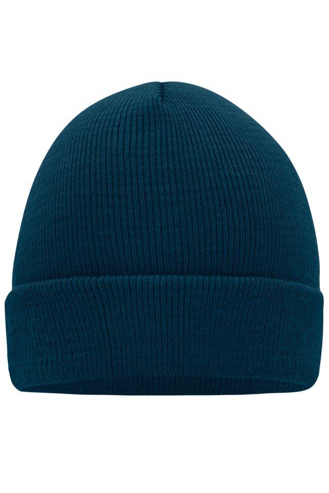 Knitted Cap Klassische Strickmütze in vielen Farben blau, Gr. one size