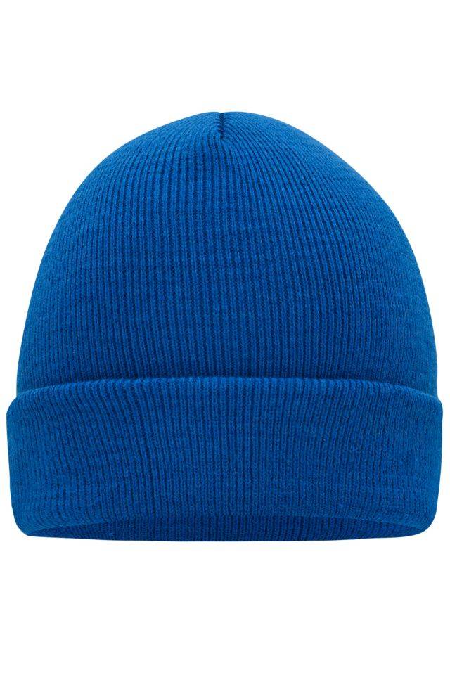 Knitted Cap Klassische Strickmütze in vielen Farben blau, Gr. one size