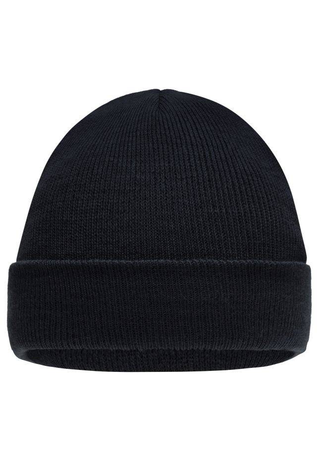 Knitted Cap for Kids Klassische Kinder-Strickmütze schwarz, Gr. one size