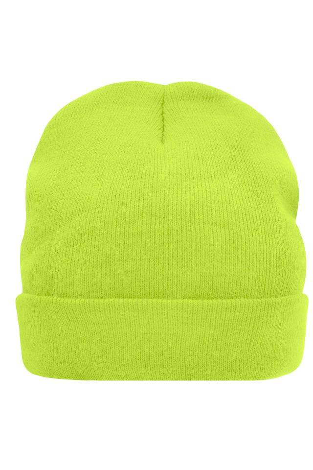 Knitted Cap Thinsulate™ Wärmende Strickmütze mit Zwischenfutter aus Thinsulate™ gelb/neon, Gr. one size