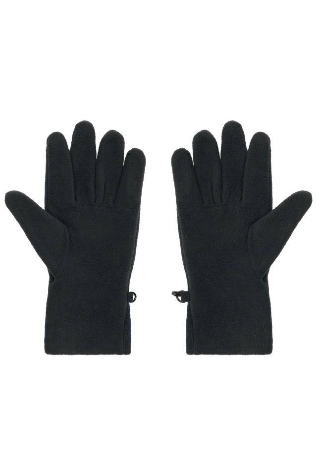 Microfleece Gloves Wärmende Fleece Handschuhe für Damen und Herren schwarz, Gr. S/M