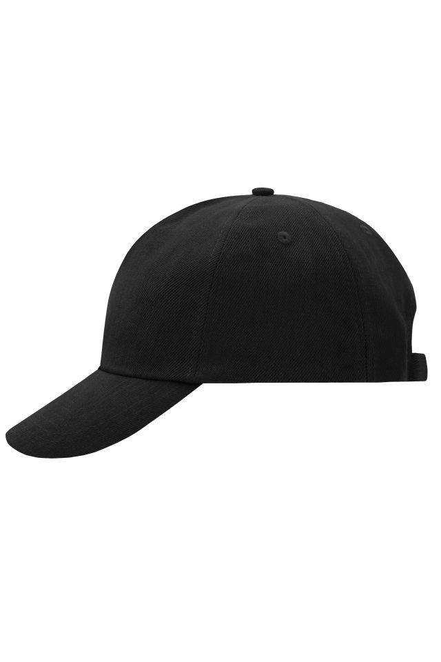 5 Panel Cap Klassisches 5 Panel Cap aus heavy brushed Cotton schwarz, Gr. one size