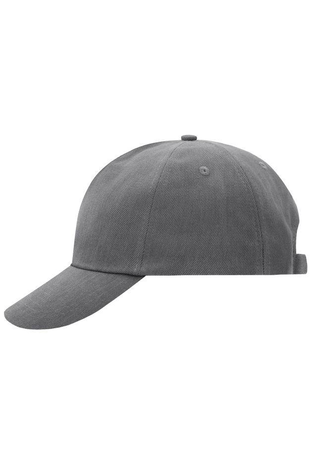 5 Panel Cap Klassisches 5 Panel Cap aus heavy brushed Cotton grau, Gr. one size