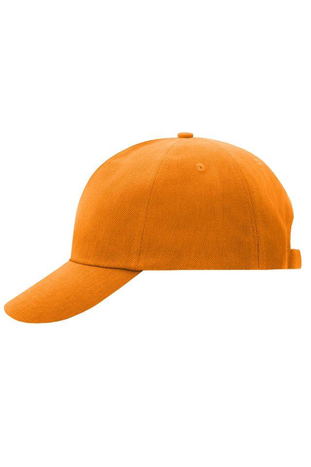 5 Panel Cap Klassisches 5 Panel Cap aus heavy brushed Cotton orange, Gr. one size