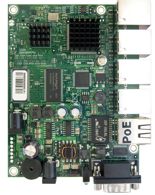 MikroTik RouterBOARD RB450Gx4 - Offene Platine, ohne Gehäuse