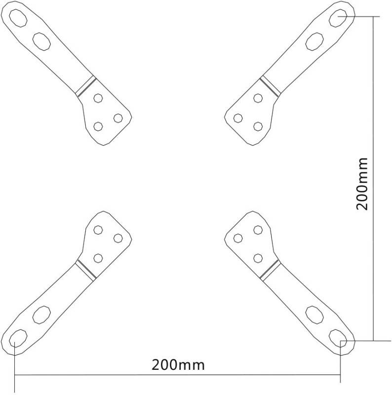 E+P Elektrik Adapterplatte VESA WHA200