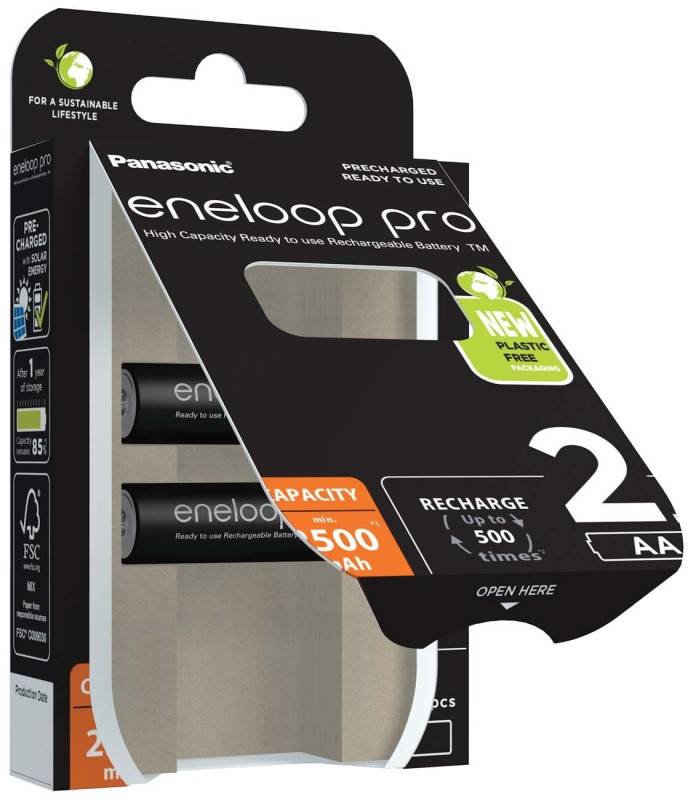 20 Stück Hückmann Akku Mignon AA eneloop BK-3HCDE/2BE(VE2)