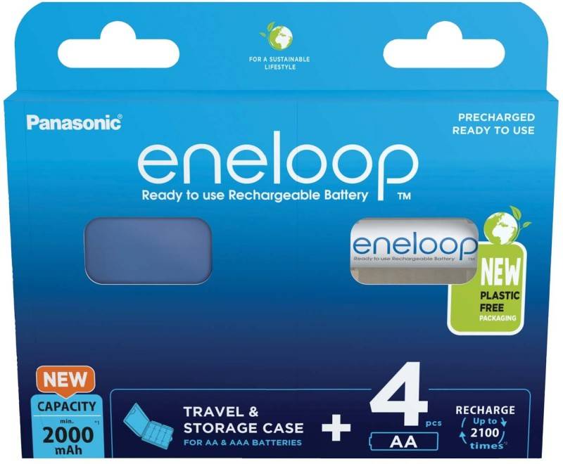 10 Stück Hückmann Akku Mignon AA eneloop BK-3MCDEC4BE(VE4)