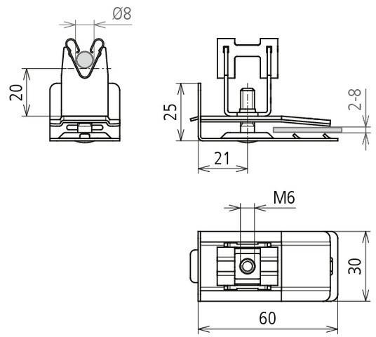 DEHN Dachleitungshalter 206379
