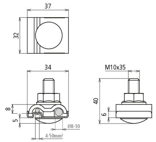 DEHN Uni-Erdungsklemme 540263