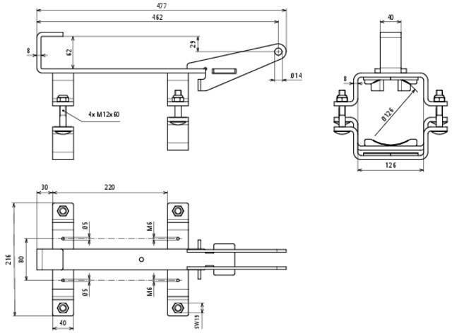 DEHN Hammeraufnahme St/tZn HA VH BO GSH 27 VC