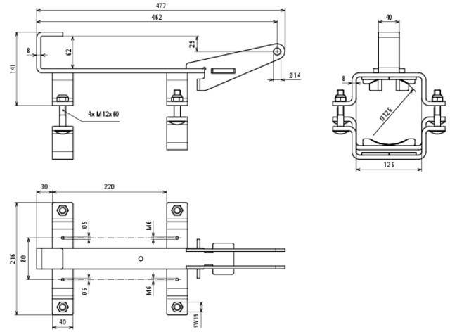 DEHN Hammeraufnahme St/tZn HA VH BO GSH 27 VC