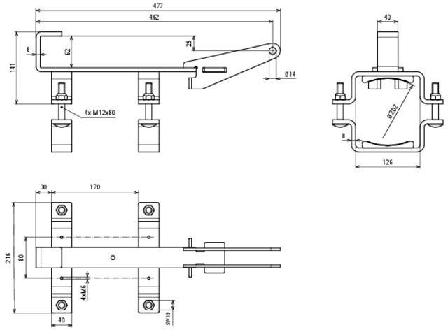 DEHN Hammeraufnahme St/tZn HA VH HI TE 3000 AVR