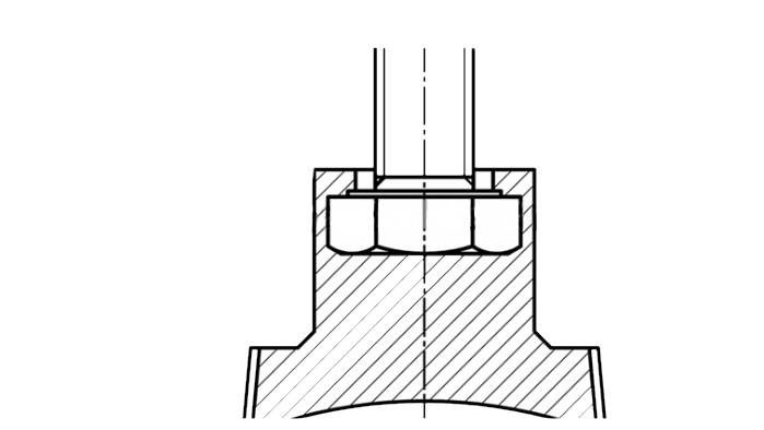 100 Stück - Rändelschrauben mit Schaft - M4 - 10mm - Gewindebolzen umspritzt