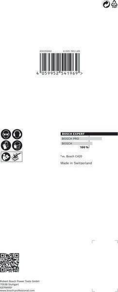 Schleifpapier Expert C470 Abm.93x186mm Körnung 240 8Löcher 10 St. BOSCH