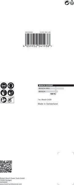 Schleifpapier Expert C470 Abm.93x186mm Körnung 80 8Löcher 10 St. BOSCH