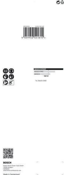 Schleifpapier Expert C470 Abm.93x230mm Körnung 120 ohne Löcher 10 St. BOSCH