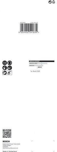 Schleifpapier Expert C470 Abm.93x230mm Körnung 240 ohne Löcher 10 St. BOSCH