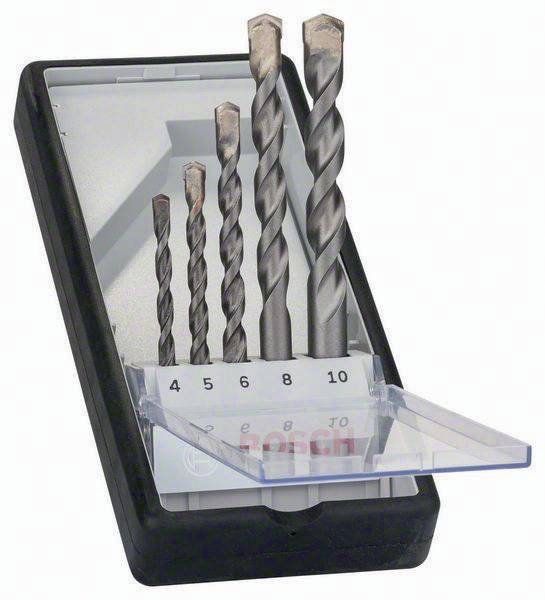 Betonbohrer-Set Robust Line Silver Percussion 5tlg. D.5-10mm Arbeits-L.40mm