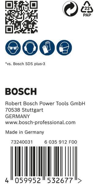 Bosch' Logo und Details: Robert Bosch Power Tools GmbH, 70538 Stuttgart, Deutschland, www.bosch-professional.com, Made in Germany.