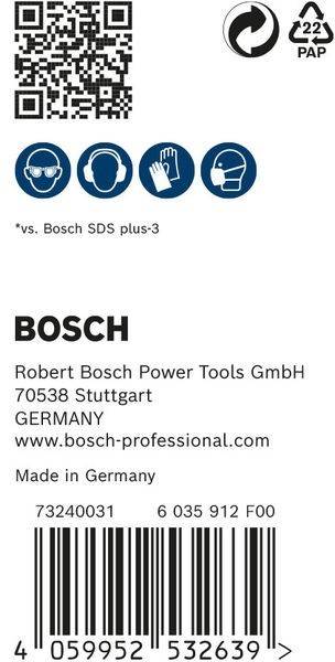 Bosch' Logo mit Text: 'Robert Bosch Power Tools GmbH, 70538 Stuttgart, Deutschland, www.bosch-professional.com. Made in Germany.