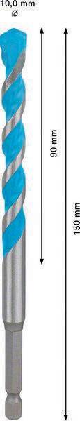 Steinbohrer Expert HEX-9 MultiConstruction Arbeits-L.90mm D.10mm L.150mm BOSCH