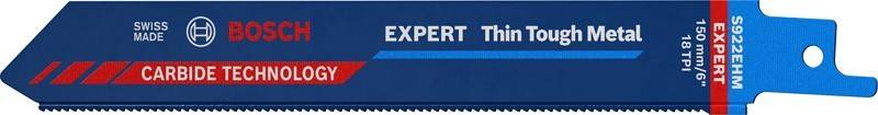 Blaues Etikett mit 'EXPERT TILE' in weißer Schrift, getrennt durch eine blaue Linie.