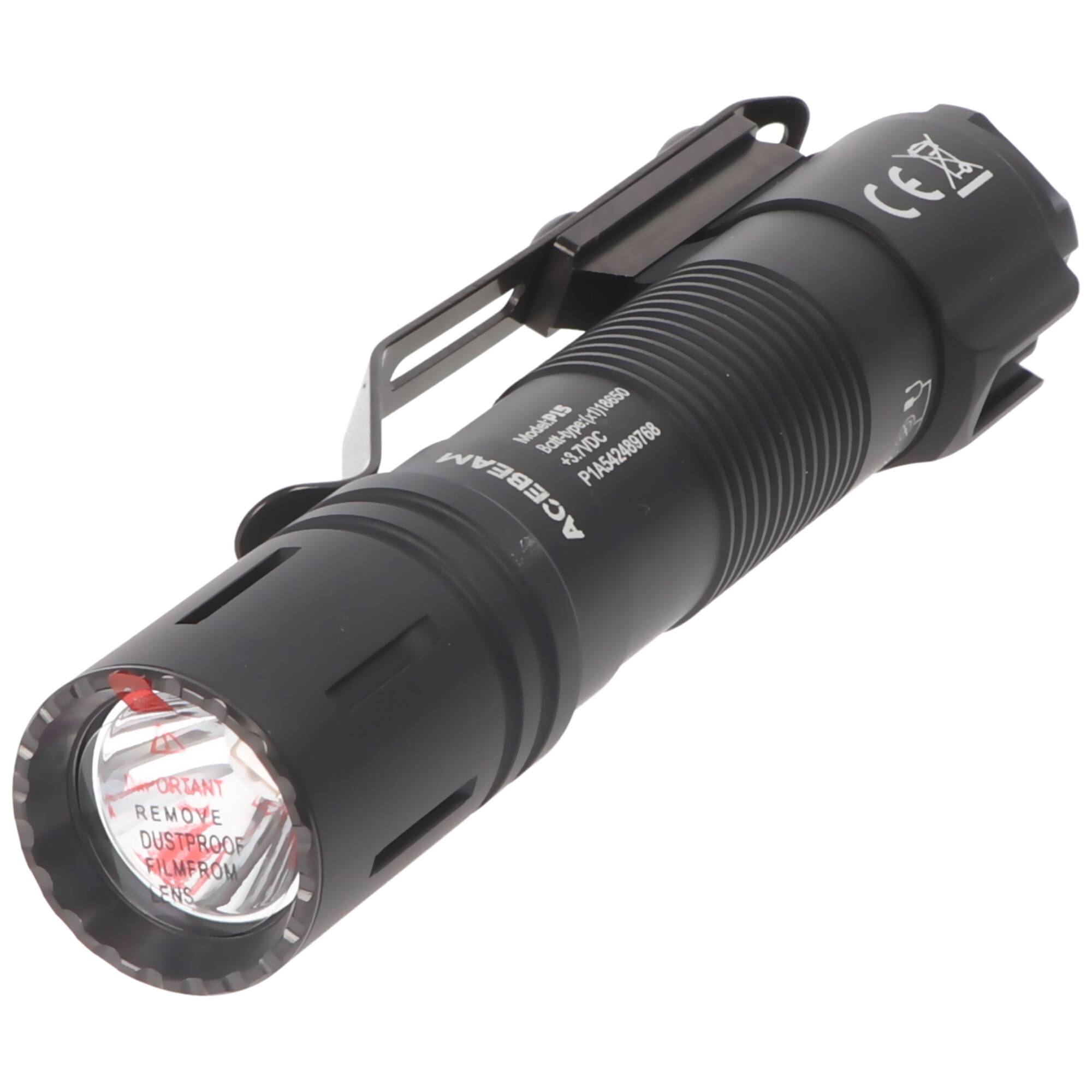 AceBeam P15 Defender LED-Taschenlampe mit 1.700 Lumen, Reichweite bis zu 330 Metern, inklusive 18650 3100mAh Li-Ion Akku