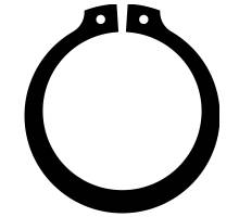 AS 35 X 2,5 Sich,-Ring, DIN 471, schwere Ausfuehrung, Seeger