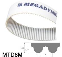 PU 50 MTD 8M Zahnriemen, Stahlcord, Megalinear, Megadyne