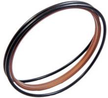 PT1 30X37,6X4,2 mm Doppelabstreifer, PTFE-Bronze+NBR O-Ring, Freudenberg