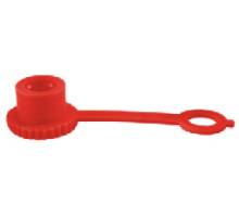 SK-RL Schutzkappe fuer Kegelschmiernippel, rot, mit Lasche, Umeta