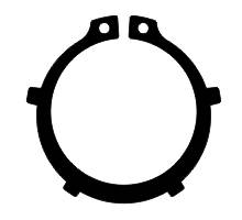 AK 55 Sicherungs-K-Ring, DIN 983, Seeger