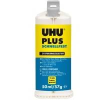 45740, 50 ml/57 g Kartusche UHU Plus Schnellfest 2K-Epoxidharzkleber, UHU