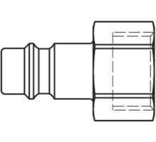 26SFIW13MXX Stecknippel, NW 7,2, G1/4i, Parker Rectus